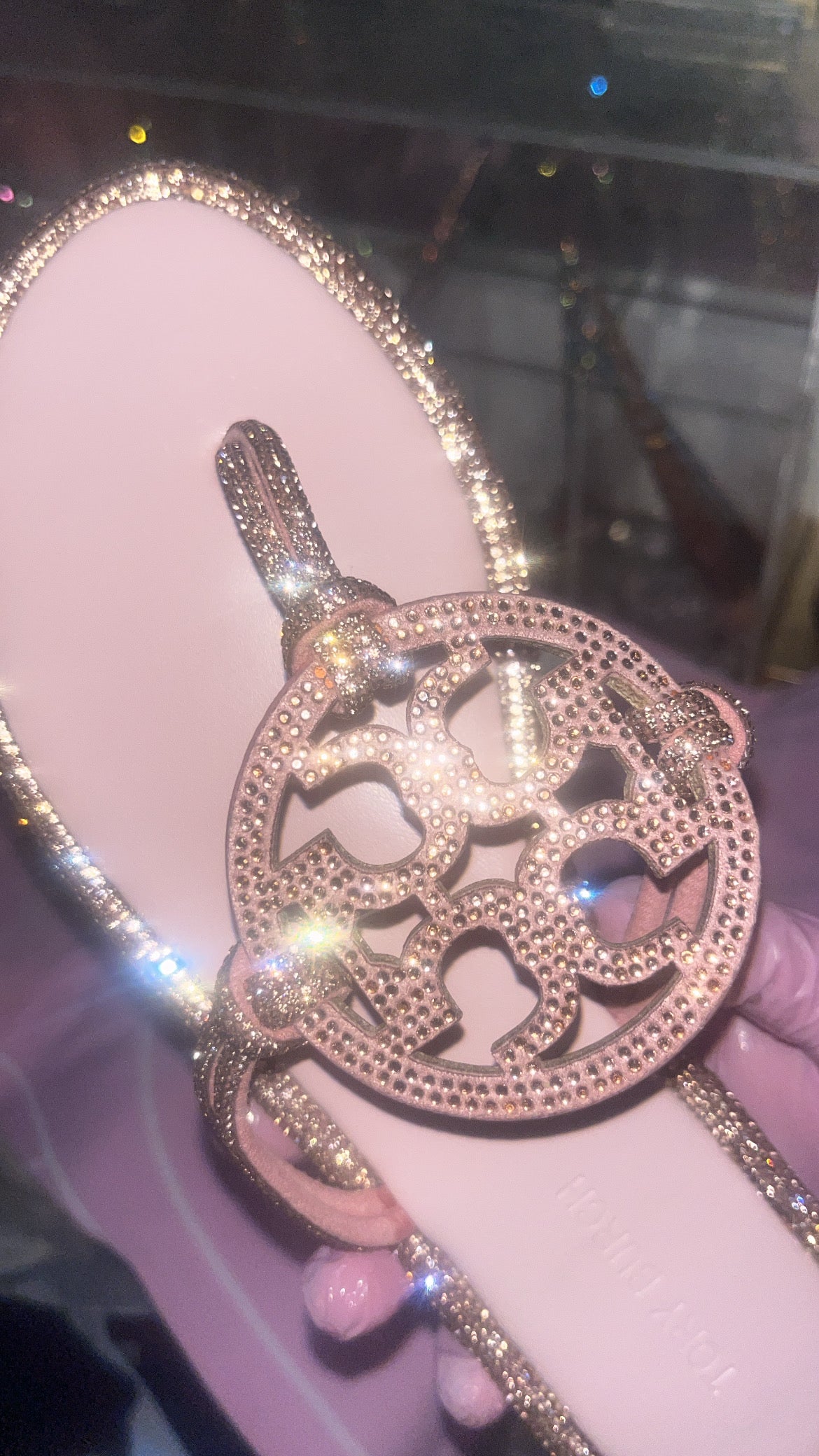 Size 7 Sparkly T0rys Sandals ✨💗